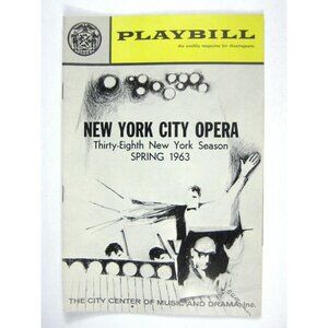 New York City Opera Playbill 1963 Love Three Oranges Voketatis Crain Metcalf